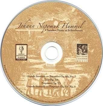 CD Johann Nepomuk Hummel: Chamber Music At Schönbrunn
