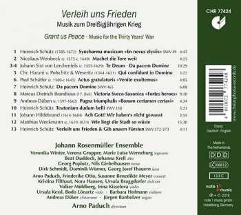 CD Johann Rosenmüller Ensemble: Verleih Uns Frieden - Musik Zum Dreißigjährigen Krieg 1618-1648