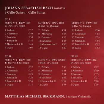 3CD Johann Sebastian Bach: 6 Cello-Suiten