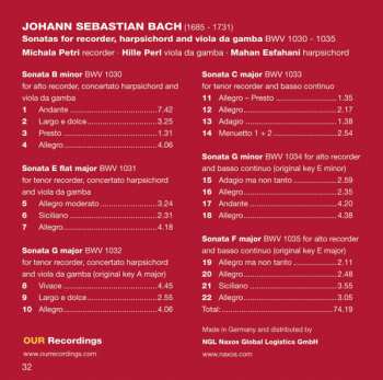 SACD Johann Sebastian Bach: 6 Flute Sonatas BWV 1030 - 1035