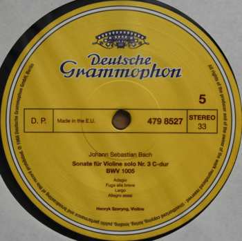 3LP/Dobozkészlet Johann Sebastian Bach: 6 Sonaten Und Partiten Für Violine Solo BWV 1001-1006 LTD | NUM