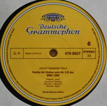 3LP/Dobozkészlet Johann Sebastian Bach: 6 Sonaten Und Partiten Für Violine Solo BWV 1001-1006 LTD | NUM