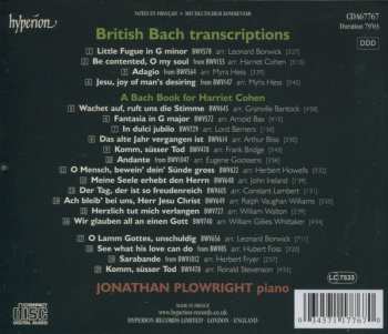 CD Johann Sebastian Bach: 'A Bach Book For Harriet Cohen' And Other British Transcriptions