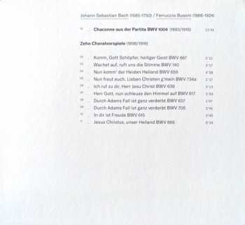 CD Johann Sebastian Bach: Bach-Busoni 