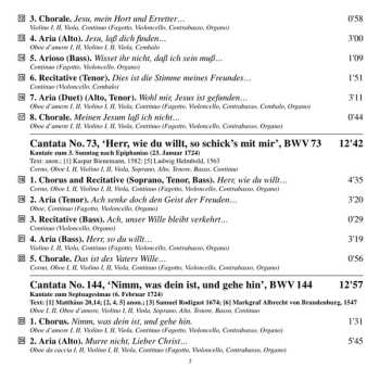 CD Johann Sebastian Bach: Cantatas 17: BWV 153 Schau, Lieber Gott, Wie Meine Feind - BWV 154 Mein Liebster Jesus Ist Verloren - BWV 73 Herr, Wie Du Willt, So Schick's Mit Mir - BWV 144 Nimm, Was Dein Ist, Und Gehe Hin - BWV 181 Leichtgesinnte Flattergeister