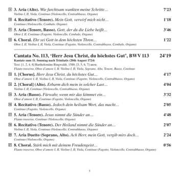 CD Johann Sebastian Bach: Cantatas 24 : BWV 8 Liebster Gott, Wenn Werd Ich Sterben - BWV 33 Allein Zu Dir, Herr Jesu Christ - BWV 113 Herr Jesu Christ, Du Höchstes Gut