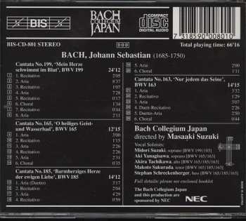 CD Johann Sebastian Bach: Cantatas 4 : BWV 163 Nur Jedem Das Seine - BWV 165 O Heiliges Geist- Und Wassebad - BWV 185 Barmherziges Herze Der Ewigen Liebe - BWV 199 Mein Herze Schwimmt Im Blut