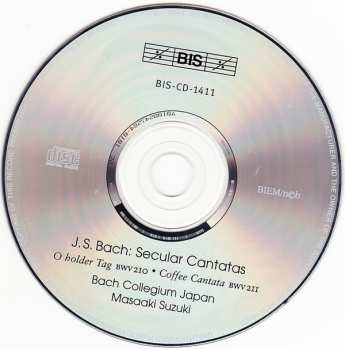 CD Johann Sebastian Bach: Secular Cantatas - O Holder Tag BWV 210 - Coffee Cantata BWV 211