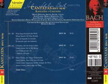 CD Johann Sebastian Bach: Cantatas BWV 94-96