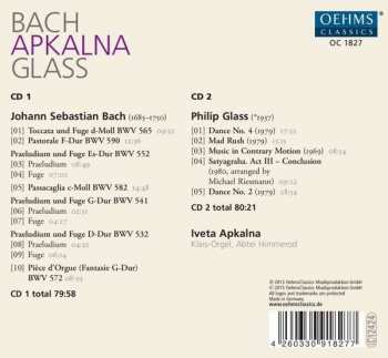 2CD Johann Sebastian Bach: Bach | Glass (Gesamtes Orgelwerk Von Philip Glass)