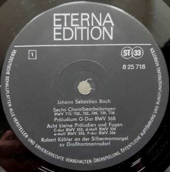 LP Johann Sebastian Bach: Orgelwerke 7