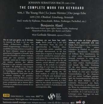3CD/Dobozkészlet Johann Sebastian Bach: The Complete Works For Keyboard 1: The Young Heir