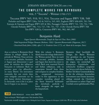 3CD/Dobozkészlet Johann Sebastian Bach: The Complete Works For Keyboard 5: "Weimar 1708-1717" - Toccatas & Fugues