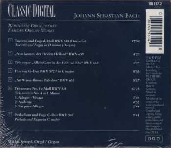 CD Johann Sebastian Bach: Berühmte Orgelwerke