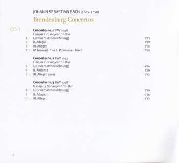 2CD Johann Sebastian Bach: Brandenburg Concertos
