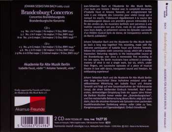 2CD Johann Sebastian Bach: Brandenburg Concertos