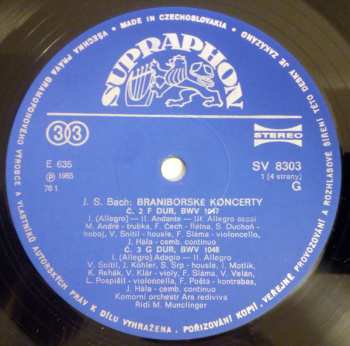 2LP/Dobozkészlet Johann Sebastian Bach: Braniborské Koncerty