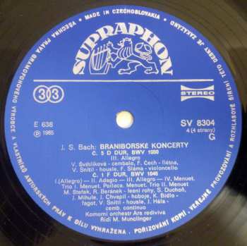 2LP/Dobozkészlet Johann Sebastian Bach: Braniborské Koncerty