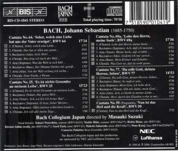 CD Johann Sebastian Bach: Cantatas 13: BWV 64 Sehet, Welch Eine Liebe - BWV 25 Es Ist Nichts Gesundes An Meinem Leibe - BWV 69a Lobe Den Hernn, Meine Seele - BWV 77 Du Sollt Gott, Deinen Herren, Lieben - BWV 50 Nun Ist Das Heil Und Die Kraft