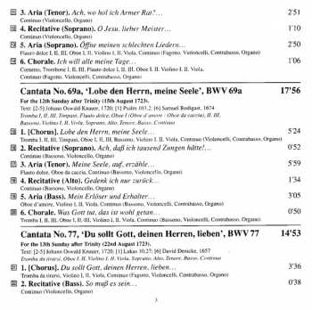 CD Johann Sebastian Bach: Cantatas 13: BWV 64 Sehet, Welch Eine Liebe - BWV 25 Es Ist Nichts Gesundes An Meinem Leibe - BWV 69a Lobe Den Hernn, Meine Seele - BWV 77 Du Sollt Gott, Deinen Herren, Lieben - BWV 50 Nun Ist Das Heil Und Die Kraft