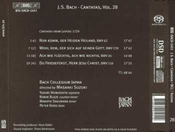 SACD Johann Sebastian Bach: Cantatas 28 (26, 62, 116, 139): Nun Komm, Der Heiden Heiland