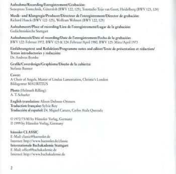 CD Johann Sebastian Bach: Cantatas BWV 122-125