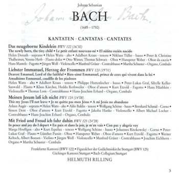 CD Johann Sebastian Bach: Cantatas BWV 122-125