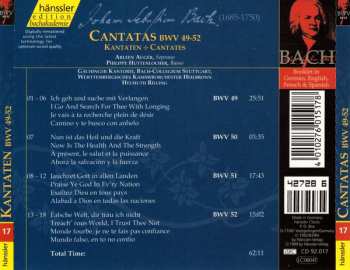 CD Johann Sebastian Bach: Cantatas BWV 49-52