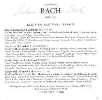 CD Johann Sebastian Bach: Cantatas BWV 49-52