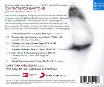 CD Johann Sebastian Bach: Cantatas For Baritone