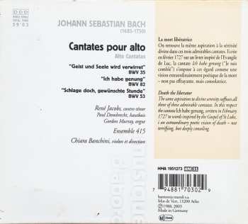 CD Johann Sebastian Bach: Cantates Pour Alto BWV 35, 53 & 82 DIGI