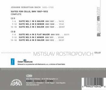2CD Johann Sebastian Bach: Cello Suites