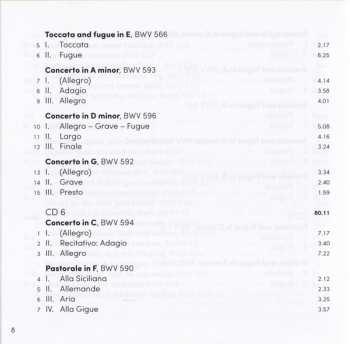 15CD/Dobozkészlet Johann Sebastian Bach: Complete Works For Organ