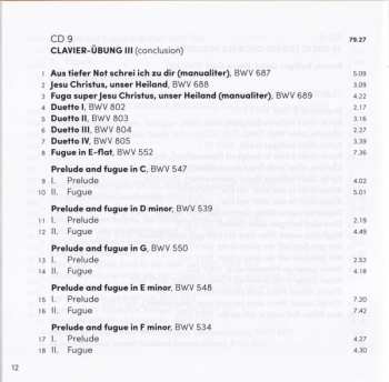 15CD/Dobozkészlet Johann Sebastian Bach: Complete Works For Organ