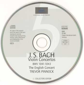 5CD/Dobozkészlet Johann Sebastian Bach: Concertos