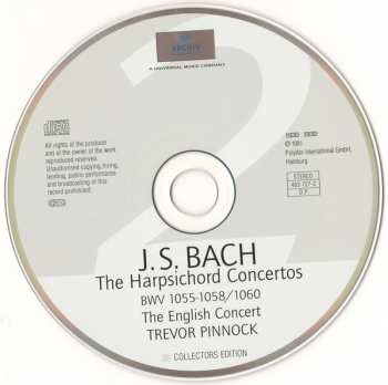 5CD/Dobozkészlet Johann Sebastian Bach: Concertos