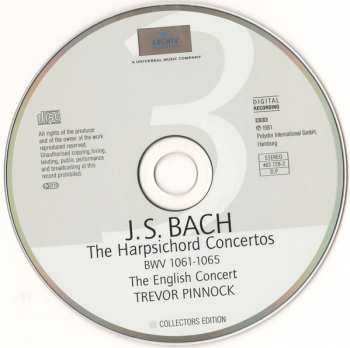 5CD/Dobozkészlet Johann Sebastian Bach: Concertos