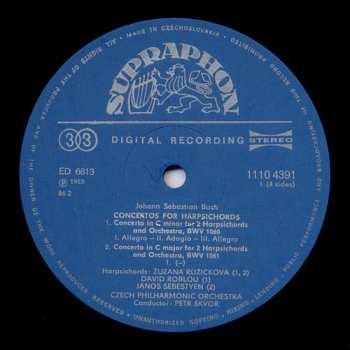 2LP Johann Sebastian Bach: Concertos For 2-3-4 Harpsichords And Strings BWV 1060-5 (2xLP + BOX)