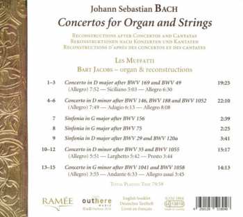 CD Johann Sebastian Bach: Concertos for Organ and Strings