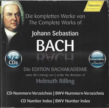 172CD/Dobozkészlet Johann Sebastian Bach: Die Kompletten Werke Von Johann Sebastian Bach (Edition Bachakademie)