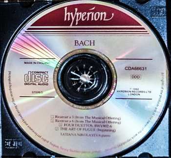 2CD Johann Sebastian Bach: Die Kunst Der Fuge (The Art Of Fugue)•Two Ricercari•Four Duettos