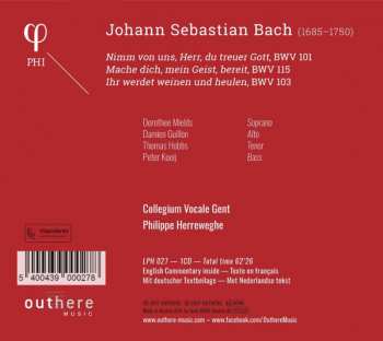CD Johann Sebastian Bach: Du Treuer Gott: Leipzig Canatas BWV 101 - 115 - 103