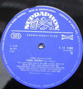 2LP Johann Sebastian Bach: Lipské Chorály (2xLP)