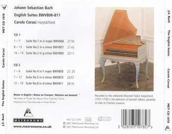 2CD Johann Sebastian Bach: English Suites BWV 806-811