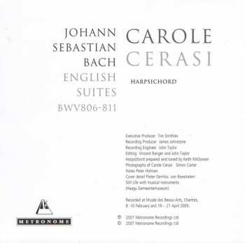 2CD Johann Sebastian Bach: English Suites BWV 806-811