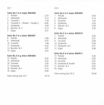 2CD Johann Sebastian Bach: English Suites BWV 806-811