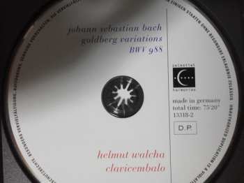 CD Johann Sebastian Bach: Goldberg Variations BWV 988
