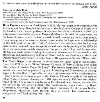 2CD Johann Sebastian Bach: Preludes And Fugues / Toccatas And Fugues / Pièce D'Orgue / Fugues / Canonische Veränderungen