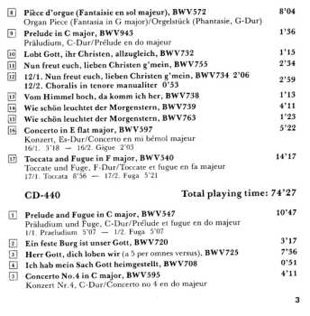 2CD Johann Sebastian Bach: Preludes And Fugues / Toccatas And Fugues / Pièce D'Orgue / Fugues / Canonische Veränderungen