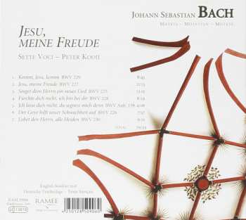 CD Johann Sebastian Bach: Jesu, Meine Freude (Motets)